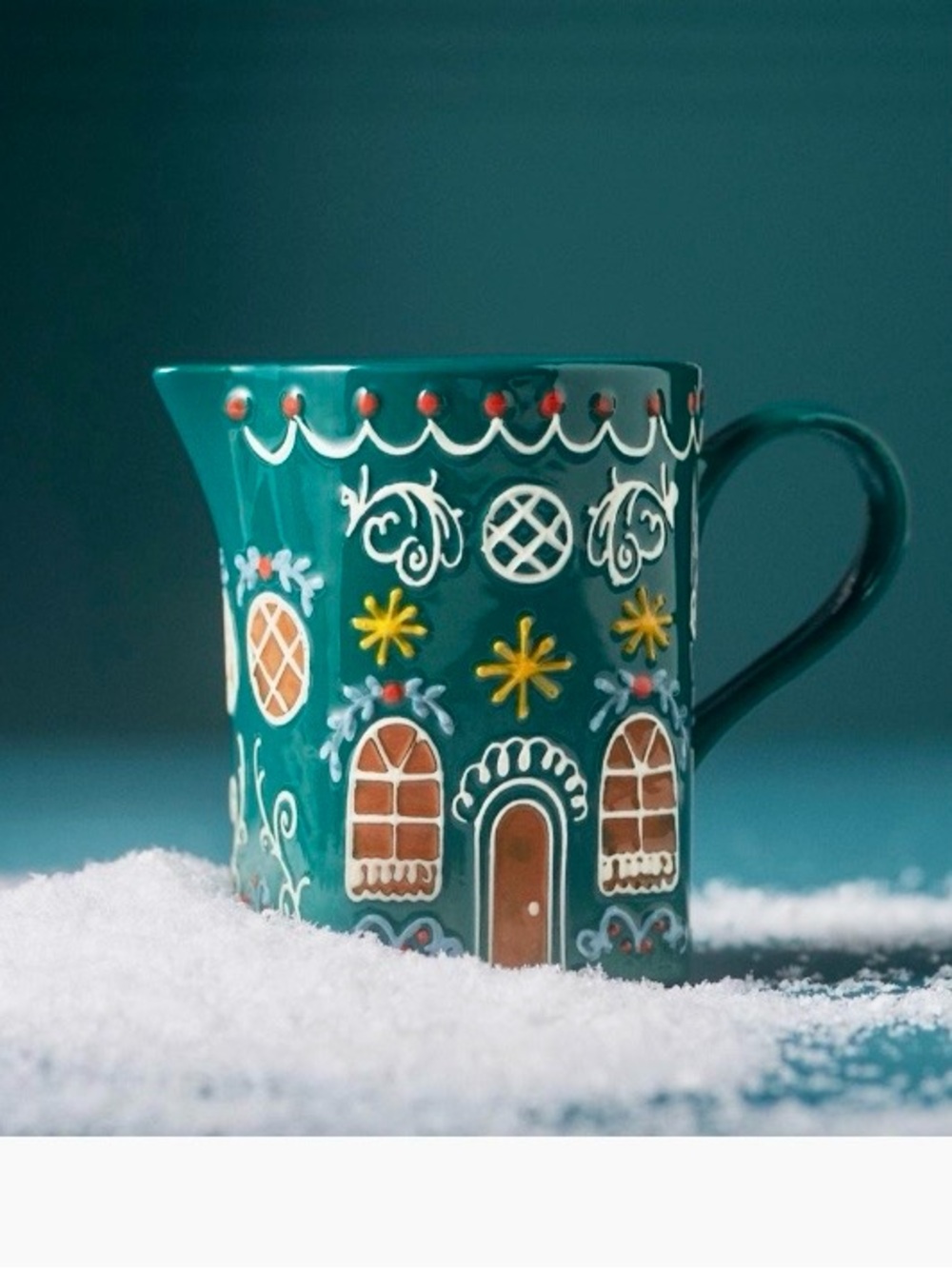 Anthropologie Creamer with Gingerbread House